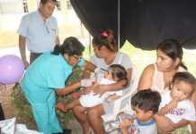 Chulucanas: vacunan gratis a niños y niñas contra la varicela