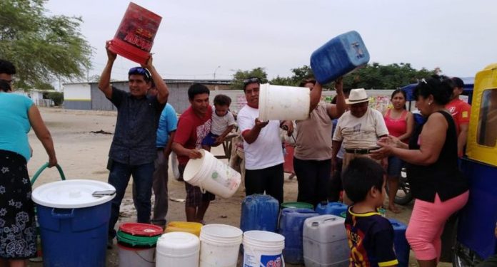 sin agua en Piura