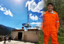 Huancabamba: técnico muere al caer de una antena de radio