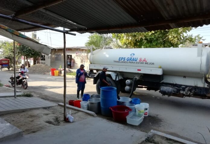 EPS-Grau-cisterna EPS Grau solo tiene 14 cisternas para abastecer a 80 mil piuranos sin agua
