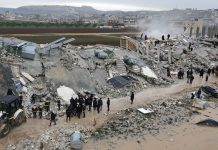 Terremoto en Turquía y Siria: 3 mil 55 personas fallecidas y más de 13 mil 400 heridos en ambos países