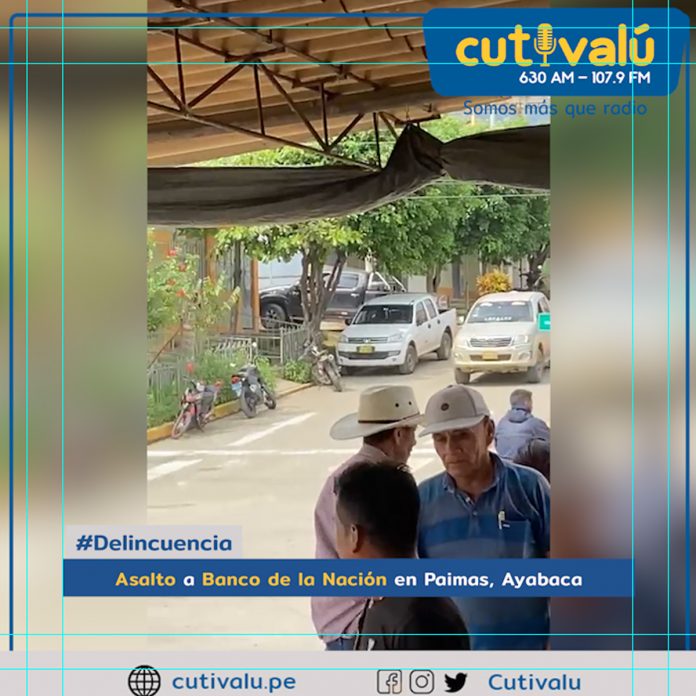 Asalto banco paimas