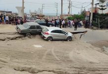 Viviendas destruidas deja el hundimiento de pista por obra de nuevo megapuerto en Chancay