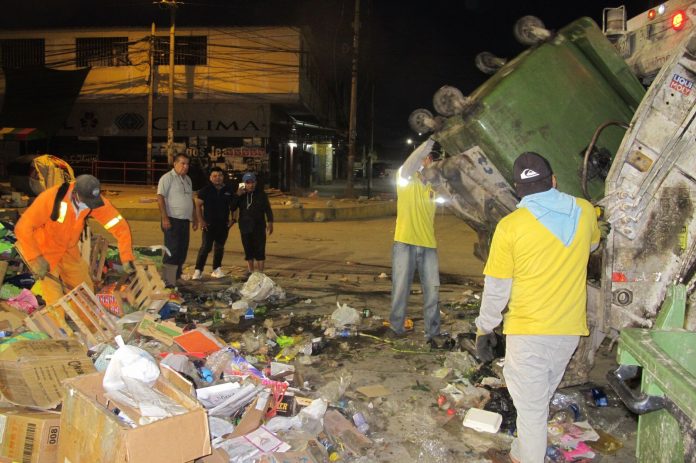 Fiestas de fin de año dejaron más de 350 toneladas de basura en mercado de Piura