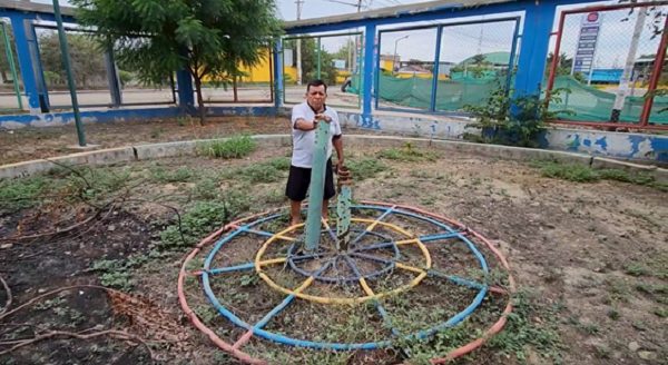 Tambogrande: Vecinos denuncian mal estado de parque infantil en A.H Froilán Alama