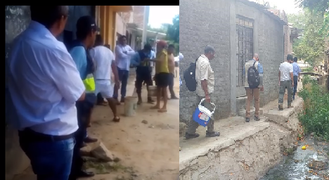 Vecinos de Querecotillo arrojan aguas servidas al alcalde en protesta por obra de alcantarillado inconclusa