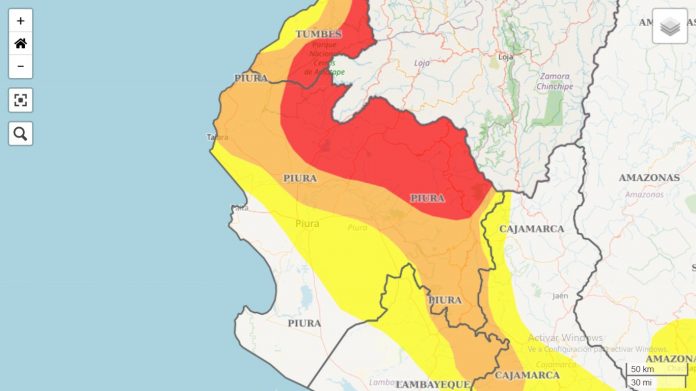 lluvias en piura Prevén lluvias extremas para la sierra de Piura hasta el 20 de febrero