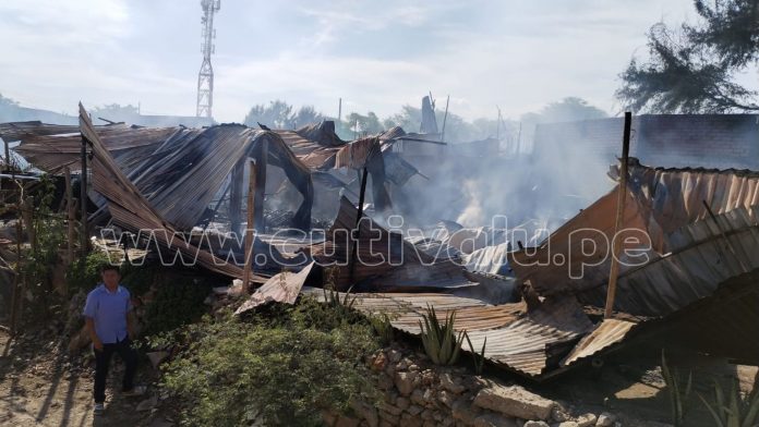 incendio Castilla: Incendio arrasa con 13 viviendas de la III etapa de La Primavera