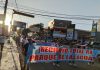 Vecinos marcharon en contra de la construcción del “Parque de las Aguas”