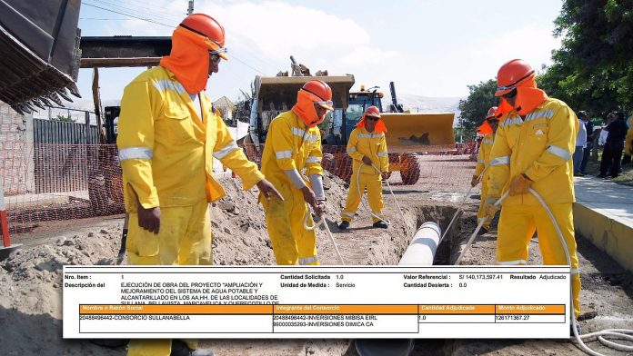 Obra de agua y alcantarillado de Sullana