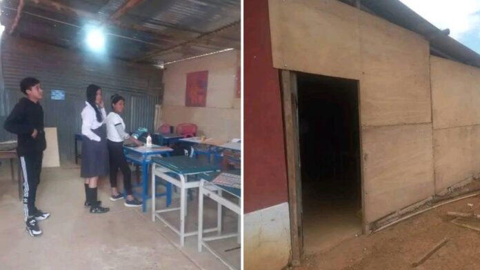 Ayabaca: El Sauce exige la reconstrucción de la I.E. N° 14399