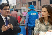 Hania Pérez acusa a SUNASS de campaña política y su presidente responde ratificando «tarifazo» Mauro Gutiérrez, presidente de SUNASS. Hania Pérez de Cuéllar (ministra de Vivienda, Construcción y Saneamiento.