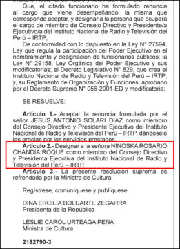 Resolución Suprema 008-2023-MC