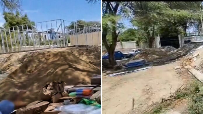 Alertan deficiencias en construcción de aulas de contingencia para alumnas de la I.E. Magdalena Seminario de Llirod