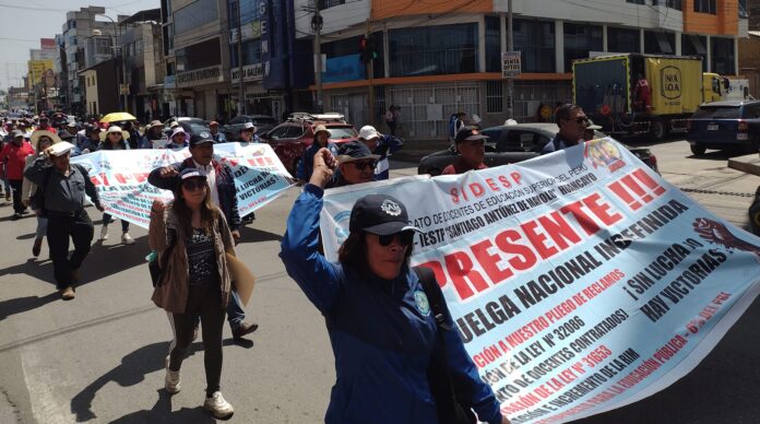 Docentes de educación superior de Piura ya suman 6 días de huelga nacional indefinida