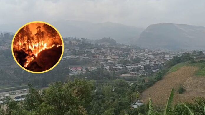 Advierten que humo del incendio forestal de Ecuador estaría llegando a Ayabaca y Huancabamba