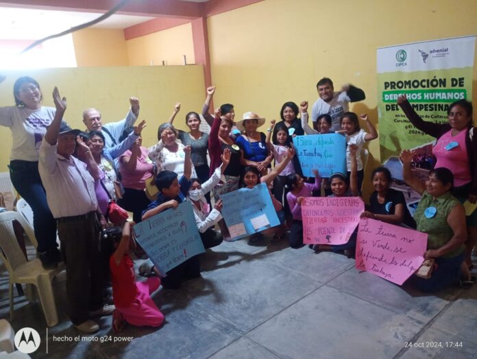 Comuneros y comuneras de Catacaos luchan por defender su territorio y el empoderamiento de mujeres indígenas