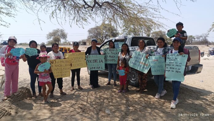 Red de Mujeres de la Mancomunidad Tallán recorre las calles para sensibilizar en el 25N