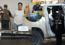 Detenidos. Pablo César Fiestas Chumpitaz (izquierda), y Walter Chumpitaz Panta (derecha)