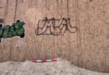 Sujetos vandalizan muros de Chan Chan