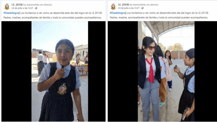 Corresponsalía escolar presente en el día del logro de la I.E. 20138