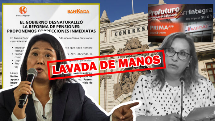 Fuerza Popular se lava las manos