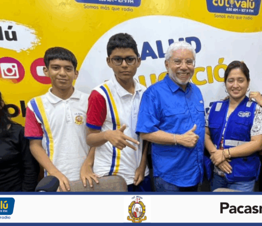 Estudiantes de la I.E. 20138 realizan programa en Cutivalú