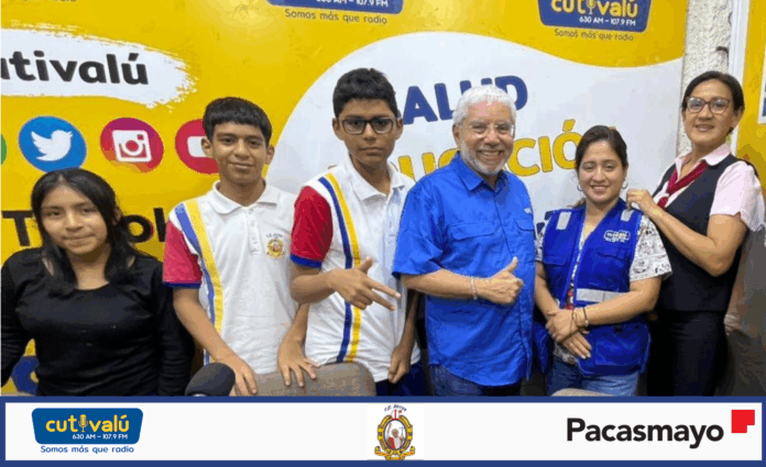 Estudiantes de la I.E. 20138 realizan programa en Cutivalú